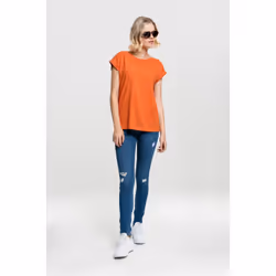 Urban Classics Ladies Extended Shoulder Tee Maglietta Girocollo Manica corta Cotone, Maglia - Vista aggiuntiva 5