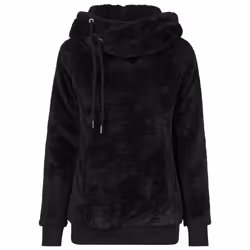 Urban Classics TB1752, Adulto, Femmina, Felpa con cappuccio, Nero, Collo a cappuccio, Manica lunga