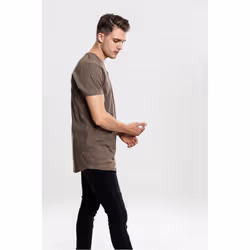 Urban Classics Shaped Long Tee Maglietta Girocollo Manica corta Cotone - Vista aggiuntiva 7