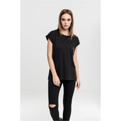 Urban Classics Ladies Extended Shoulder Tee Maglietta Girocollo Manica corta Cotone, Maglia