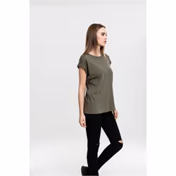 Urban Classics Ladies Extended Shoulder Tee Maglietta Girocollo Manica corta Cotone, Maglia - Vista aggiuntiva 4