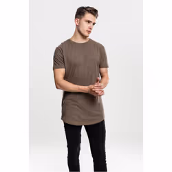 Urban Classics Shaped Long Tee, Maglietta, Adulto, Maschio, Grigio, Monocromatico, 3XL