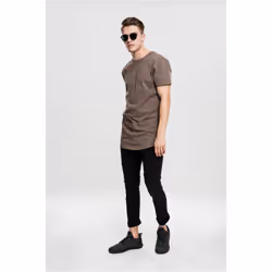 Urban Classics Shaped Long Tee Maglietta Girocollo Manica corta Cotone - Vista aggiuntiva 5