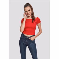 Urban Classics TB1500 Parte superiore (abbigliamento) Scollo a barchetta Manica corta Cotone, Elastan - Vista aggiuntiva 8