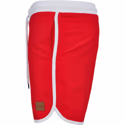 Urban Classics Herren Schwimmshirt Retro Swimshorts, Rot (Firered/White 01314), Large Maschio Rosso, Bianco