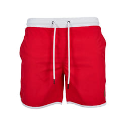 Urban Classics TB2050 Boxer da nuoto Rosso, Bianco