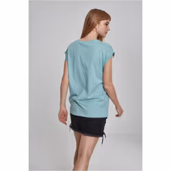 Urban Classics Ladies Extended Shoulder Tee Maglietta Girocollo Manica corta Cotone, Maglia
