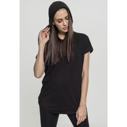 Urban Classics Ladies Sleeveless Jersey Maglietta Collo a V Manica corta Cotone, Viscosa