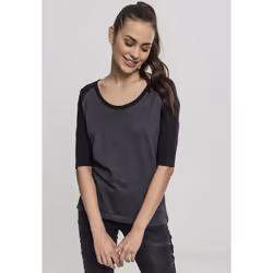 Urban Classics Ladies 3/4 Contrast Raglan Tee Maglietta Girocollo Manica a 3/4 Cotone - Vista aggiuntiva 6