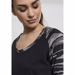 Urban Classics Ladies 3/4 Contrast Raglan Tee Maglietta Girocollo Manica a 3/4 Cotone - Vista aggiuntiva 6