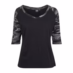 Urban Classics Ladies 3/4 Contrast Raglan Tee Maglietta Girocollo Manica a 3/4 Cotone - Vista aggiuntiva 7