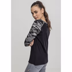 Urban Classics Ladies 3/4 Contrast Raglan Tee Maglietta Girocollo Manica a 3/4 Cotone