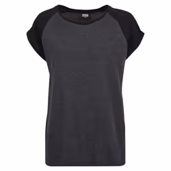 Urban Classics TB1913, Maglietta, Adulto, Femmina, Nero, Antracite, Monocromatico, XXL