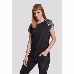 Urban Classics Ladies Contrast Raglan Tee Maglietta Girocollo Manica corta Cotone, Viscosa