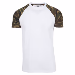 Urban Classics Raglan Contrast Tee Maglietta Girocollo Manica corta Cotone, Maglia - Vista aggiuntiva 2