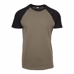 Urban Classics TB639-00595-0051, Maglietta, Adulto, Maschio, Nero, Oliva, S, Girocollo