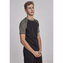 Urban Classics Raglan Contrast Tee Maglietta Girocollo Manica corta Cotone, Maglia - Vista aggiuntiva 6