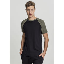 Urban Classics Raglan Contrast Tee Maglietta Girocollo Manica corta Cotone, Maglia