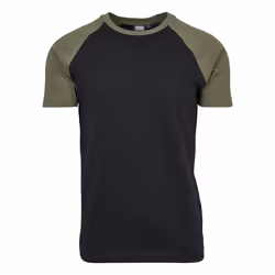 Urban Classics TB639, Maglietta, Adulto, Maschio, Nero, Oliva, Monocromatico, 5XL