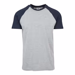 Urban Classics TB639, Maglietta, Adulto, Maschio, Blu marino, Grigio, Monocromatico, 5XL