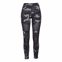 Urban Classics TB1939-00840-0037, Leggings aderenti, Ginnastica, Femmina, Nero, Mimetico, Adulto, Monocromatico