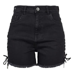 Urban Classics TB2001-00709-0007 Pantaloncini con volant Femmina Nero