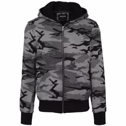 Urban Classics TB2409-00707-0046, Field jacket, Maschio, Adulto, 2 tasche, Lino, Poliestere, Viscosa, Mimetico