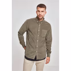 Urban Classics TB2414-00176-0060 Camicia Collo botton down Manica lunga Cotone - Vista aggiuntiva 7