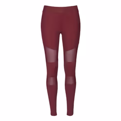 Urban Classics TB1174-01157-0051, Leggings aderenti, Ginnastica, Femmina, Rosso, Adulto, Monocromatico