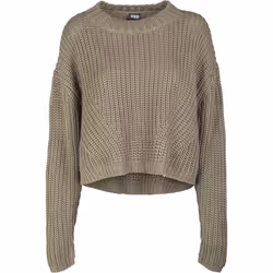 Urban Classics TB2359-00176-0051, Adulto, Femmina, Maglione, Oliva, Girocollo, Manica lunga
