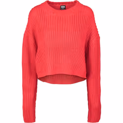 Urban Classics TB2359-00697-0046, Adulto, Femmina, Maglione, Rosso, Girocollo, Manica lunga
