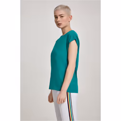 Urban Classics Ladies Extended Shoulder Tee Maglietta Girocollo Manica corta Cotone, Maglia - Vista aggiuntiva 2