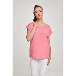 Urban Classics Ladies Extended Shoulder Tee Maglietta Girocollo Manica corta Cotone, Maglia