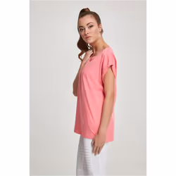 Urban Classics Ladies Extended Shoulder Tee Maglietta Girocollo Manica corta Cotone, Maglia - Vista aggiuntiva 2