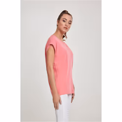 Urban Classics Ladies Extended Shoulder Tee Maglietta Girocollo Manica corta Cotone, Maglia - Vista aggiuntiva 4