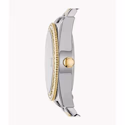 Fossil Scarlette Mini Orologio bracciale Femmina Quarzo Acciaio inox Oro, Argento