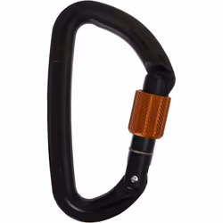 Wild Country 40-0000001000-0965-3, Chiusura a vite, Moschettone di blocco, A forma di D, Nero, Rame, 230 kN, 8 kN