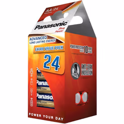 panasonic stilo pro power AA confezione da 24 colore rosso/oro formato risparmio Panasonic Multipack 24 Batterie Stilo AA 1,5 ...