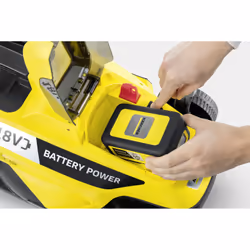 Kärcher LMO 18-33 Battery Set Tagliaerba a spinta Batteria Nero, Giallo
