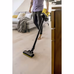Kärcher VC 4 Aspirapolvere a bastone 2 in 1 Batteria Secco Senza sacchetto Nero, Giallo 2,5 Ah - Vista aggiuntiva 5