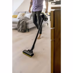 Kärcher VC 4 Aspirapolvere a bastone 2 in 1 Batteria Secco HEPA Senza sacchetto Nero, Giallo - Vista aggiuntiva 5