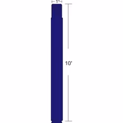 Zebra 10012712-7, Viola, Etichetta per stampante autoadesiva, Termica diretta, 1" x 10", 350 pz