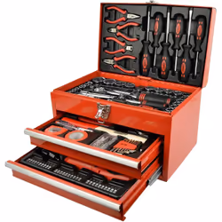 Mannesmann - M29066 - Valigetta degli attrezzi, con attrezzi, 155 pz.