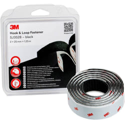 3M - SJ352B Nastro a strappo da incollare (l x l) 1.25 m x 25 mm Nero 1 pz.