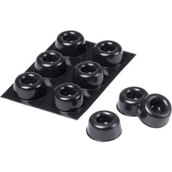 3M - sj 5009 mpbb Piedino di fissaggio autoadesivo, rotondo Nero (ø x a) 22.3 mm x 10.1 mm 6 pz.