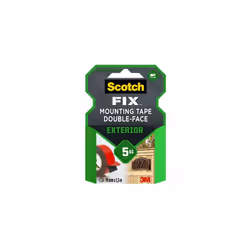Il nastro biadesivo Scotch-Fix da 19 mm x 1,5 m è la soluzione perfetta per incollaggi permanenti all'esterno. Con una capaci ...
