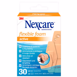 Cerotti Nexcare™ Active Flexible Foam, assortiti, confezione 30 pz Cerotto