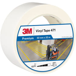 Nastro In Vinile 471 Bianco, 50 mm x 33 m - 3M