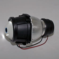 SHIN YO Ellipsoid fascio immerso faro, JUTE, H3, 55 Watt, con luce di parcheggio, nero