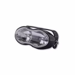 SHIN YO Fatraglio a travi e nebbia anteriore, nero, vetro trasparente, 2x H3 55W, nero